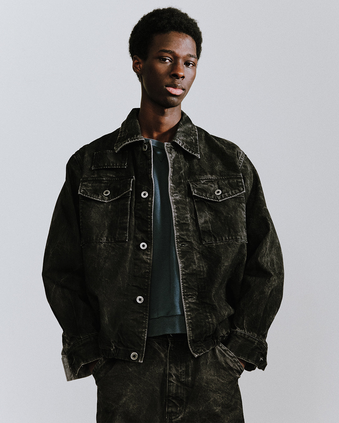 ENCOMING 24AW BACK PLEATED BLOUSON - メルカリ 24AW ENCOMING BACK